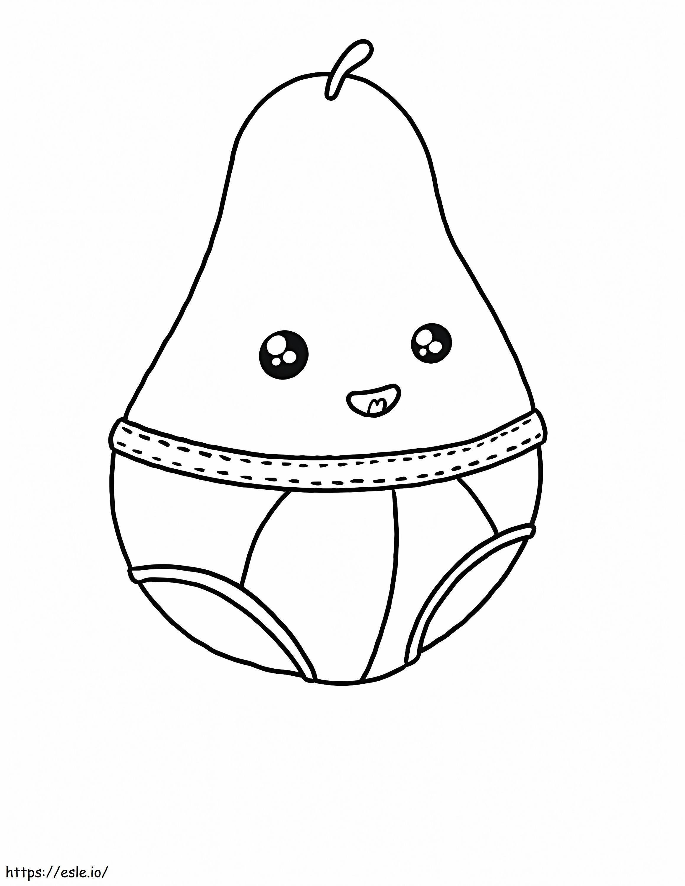 Baby Pear coloring page