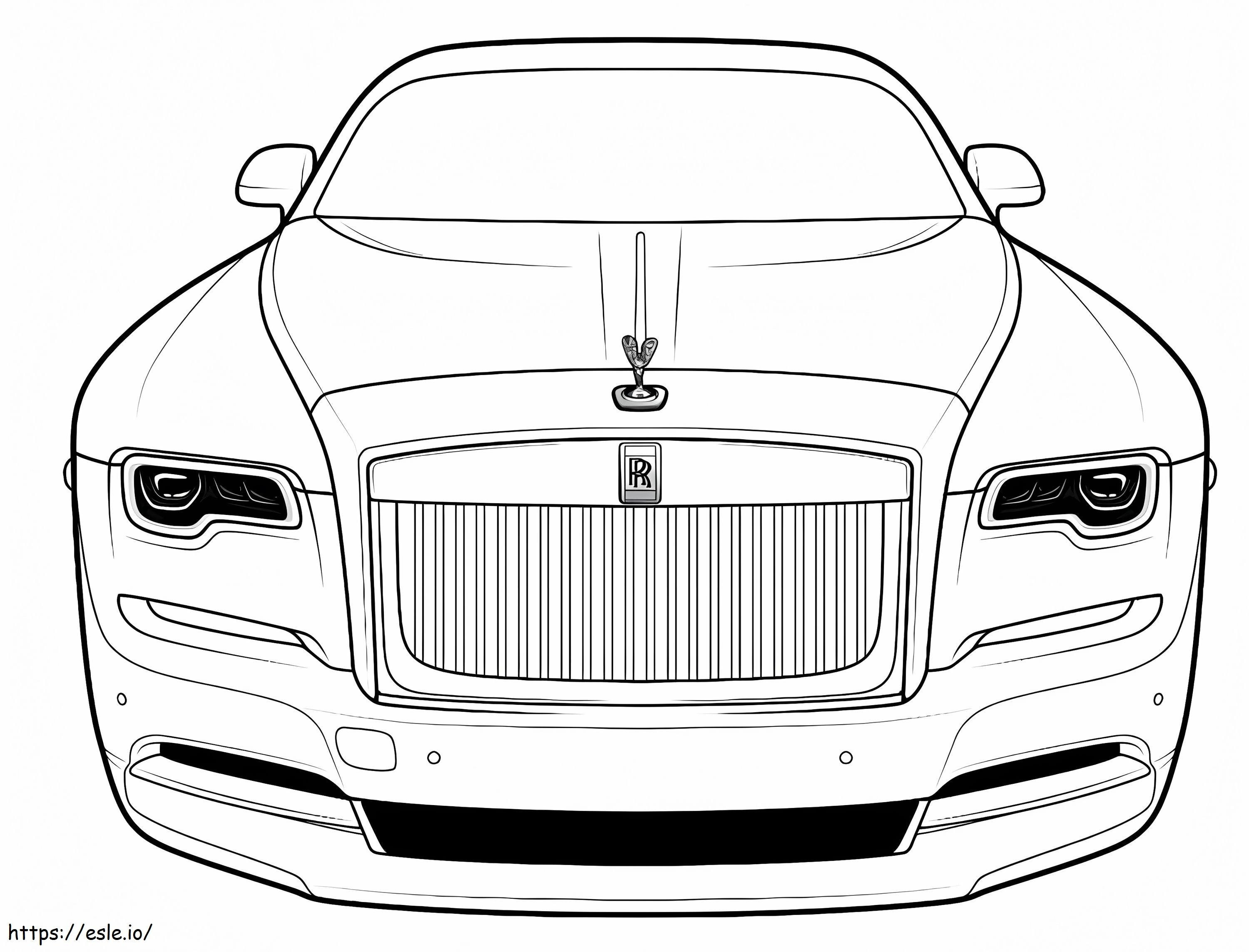 Coloriage Cool Rolls-Royce à imprimer dessin