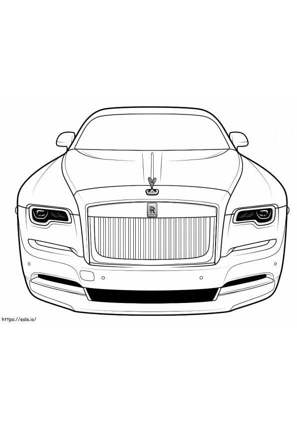 Cool Rolls Royce coloring page
