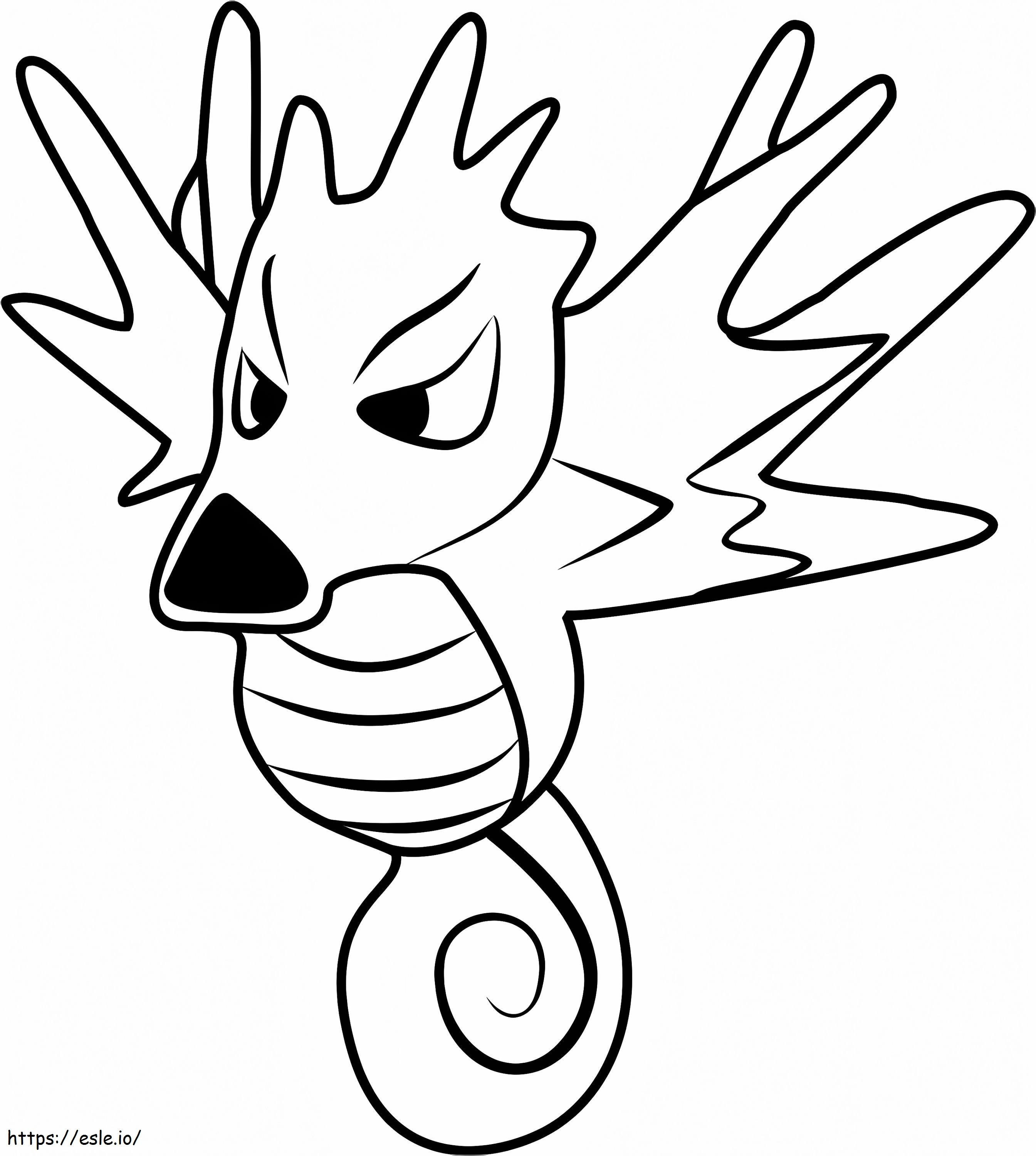 Coloriage 1530328809 Pokémon Go1 Seadra à imprimer dessin