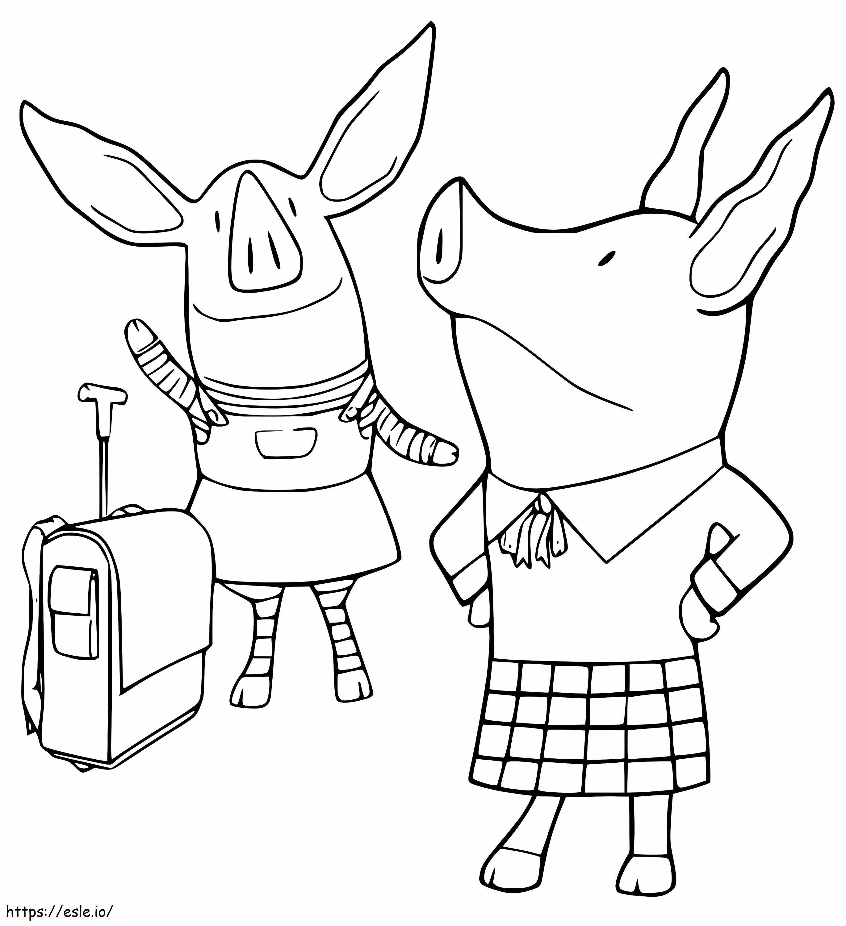 Olivia The Pig 18 coloring page