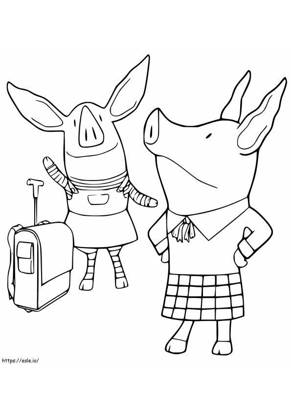 Olivia The Pig 18 coloring page