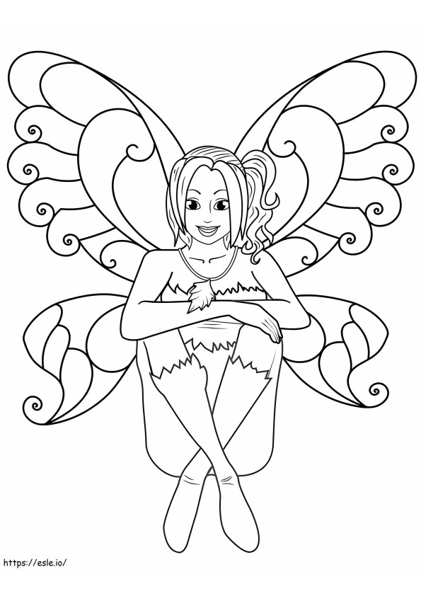 Fairy Smiles coloring page