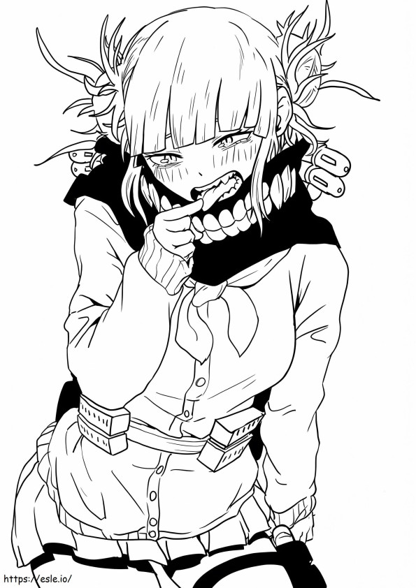 Toga Himiko Of My Hero Academy coloring page