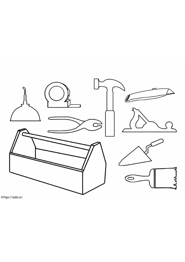 Easy Tools coloring page