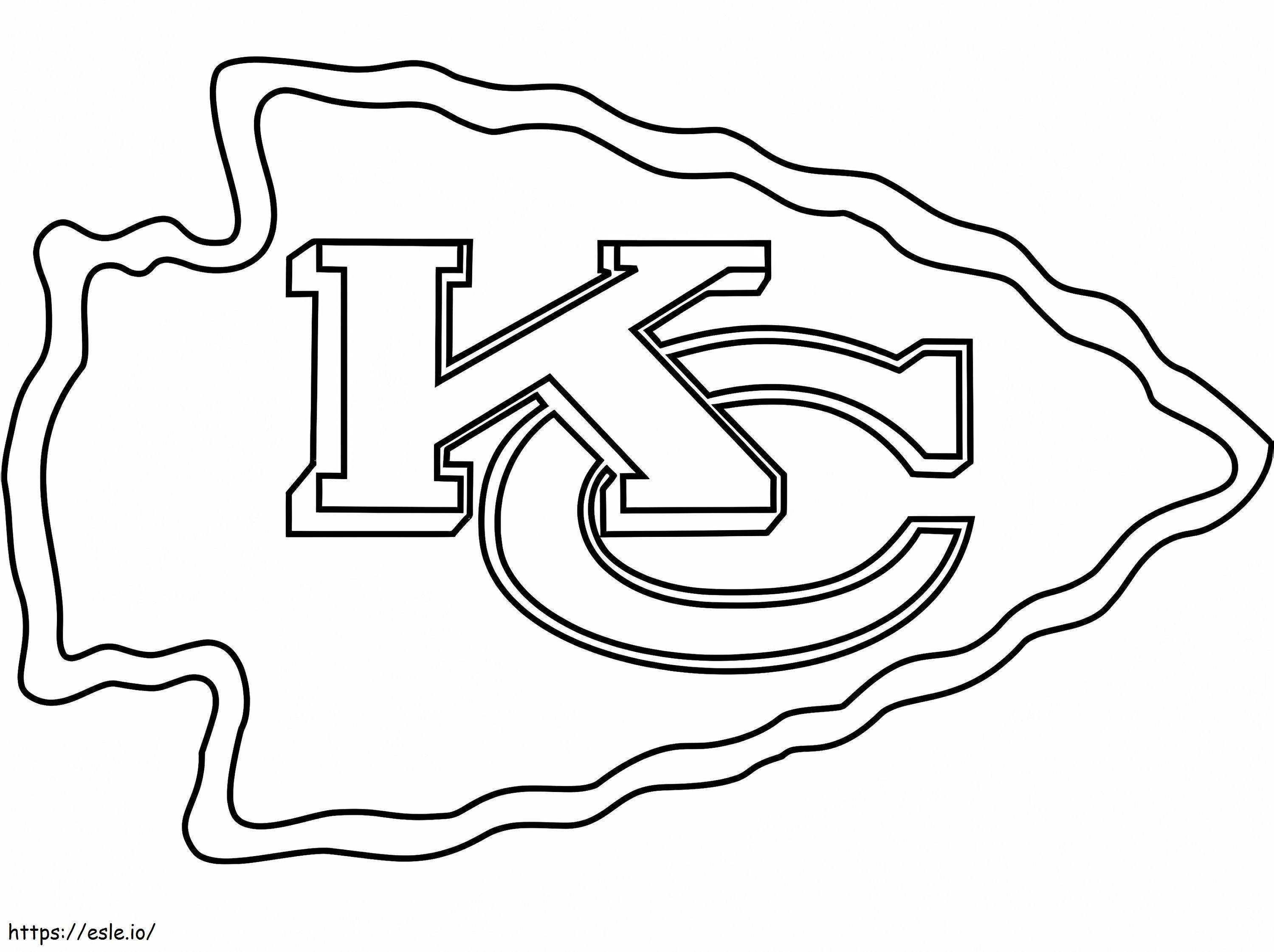 Gratis Kansas City Chiefs-logo kleurplaat kleurplaat