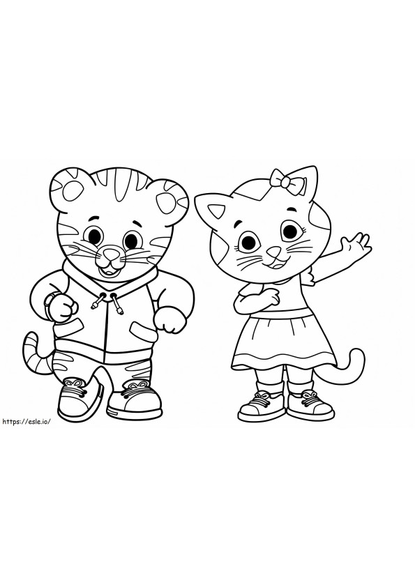Daniel Tiger And Friend coloring page