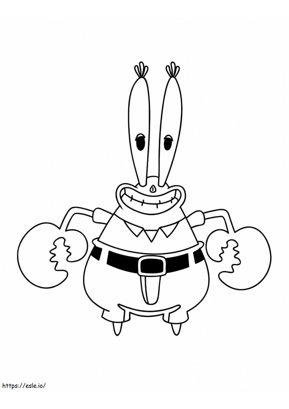 Mr. Krabs Spaß ausmalbilder