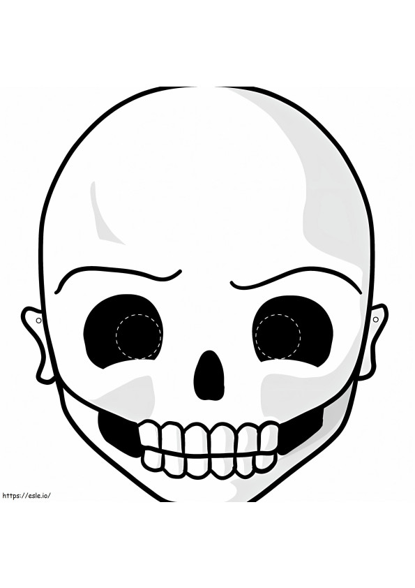 Halloween Mask 4 coloring page