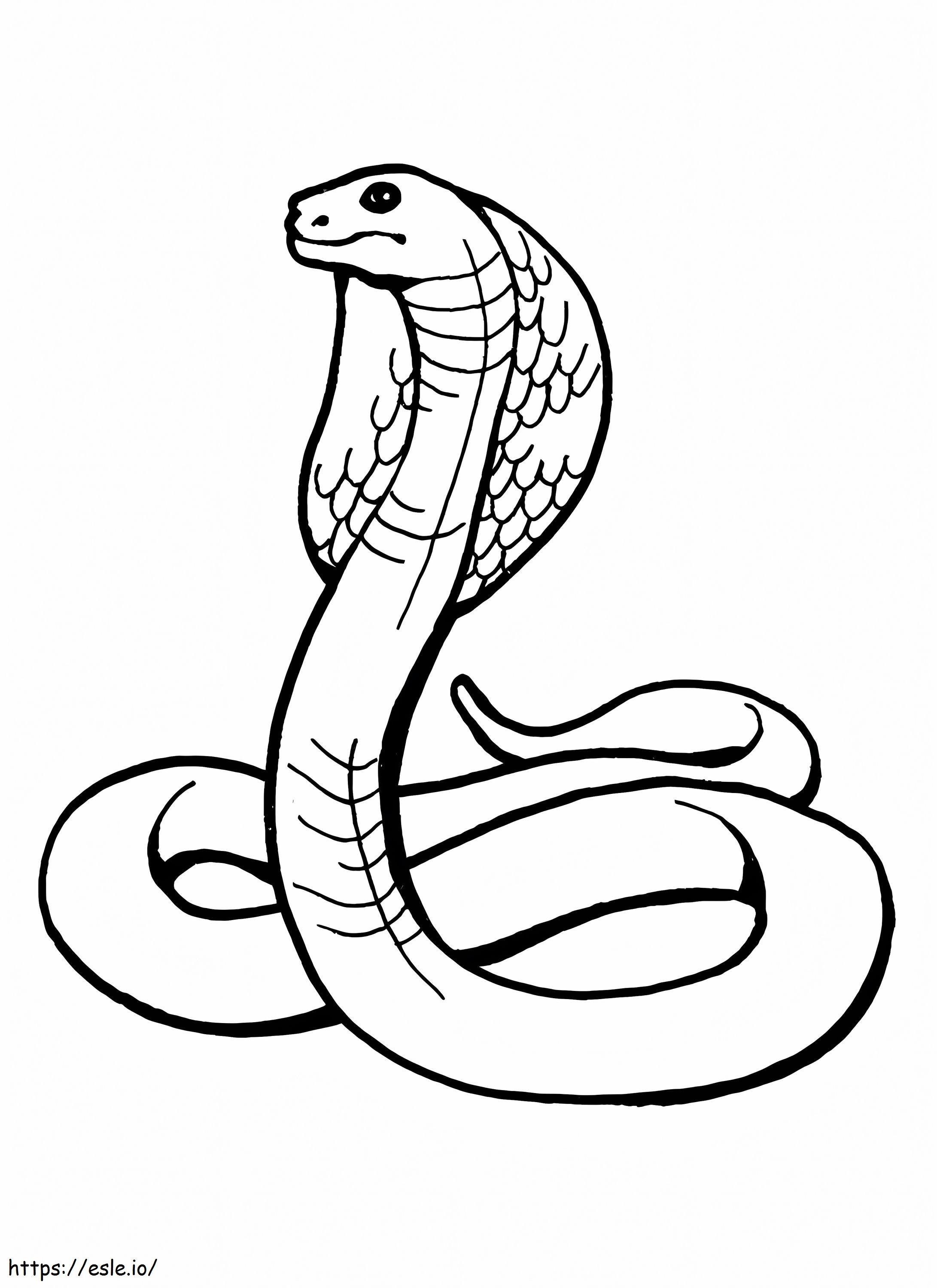 Coloriage Cobra cool à imprimer dessin