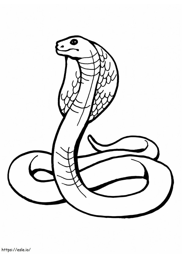 Cobra legal para colorir