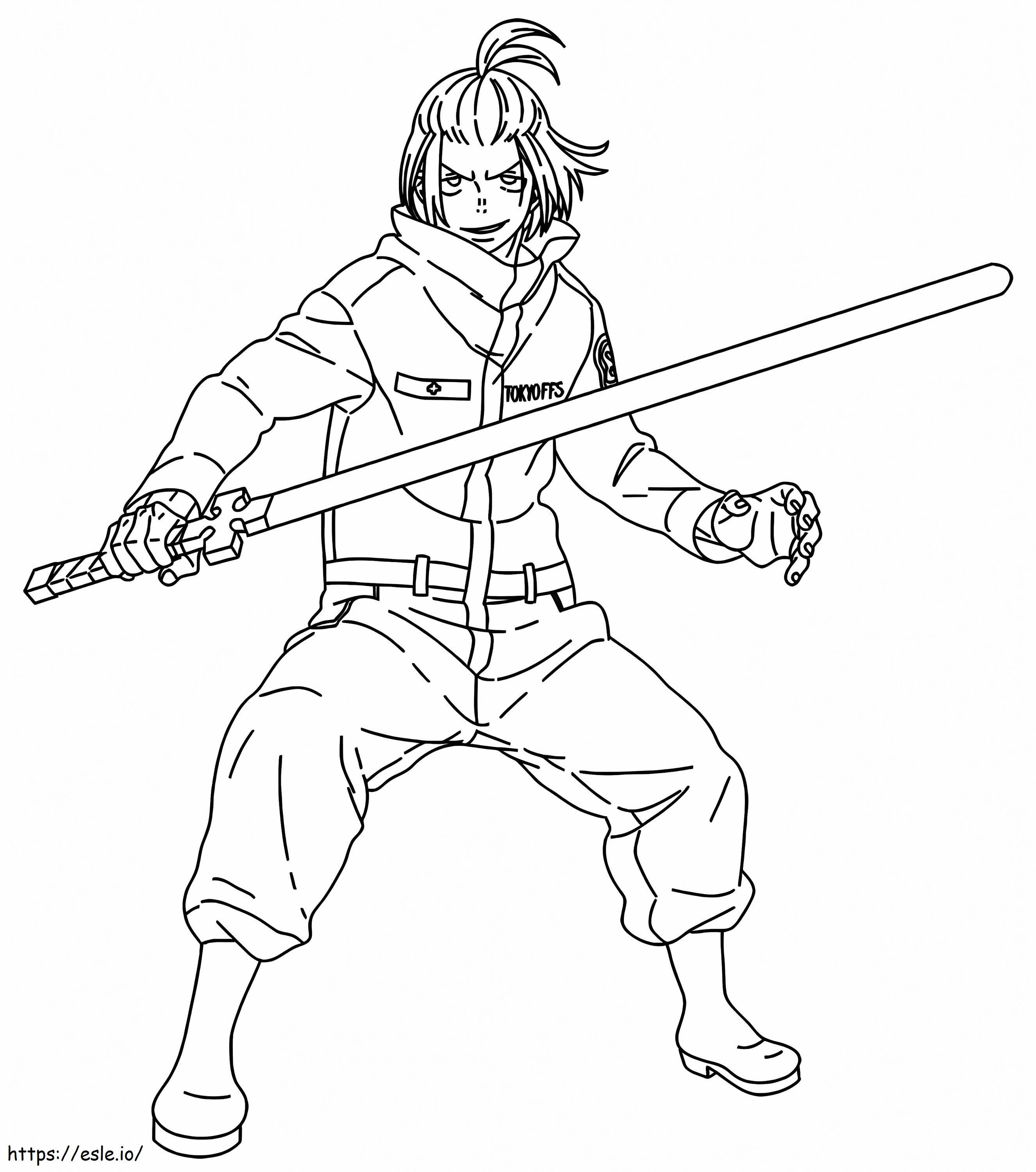 Arthur Boyle From Fire Force coloring page