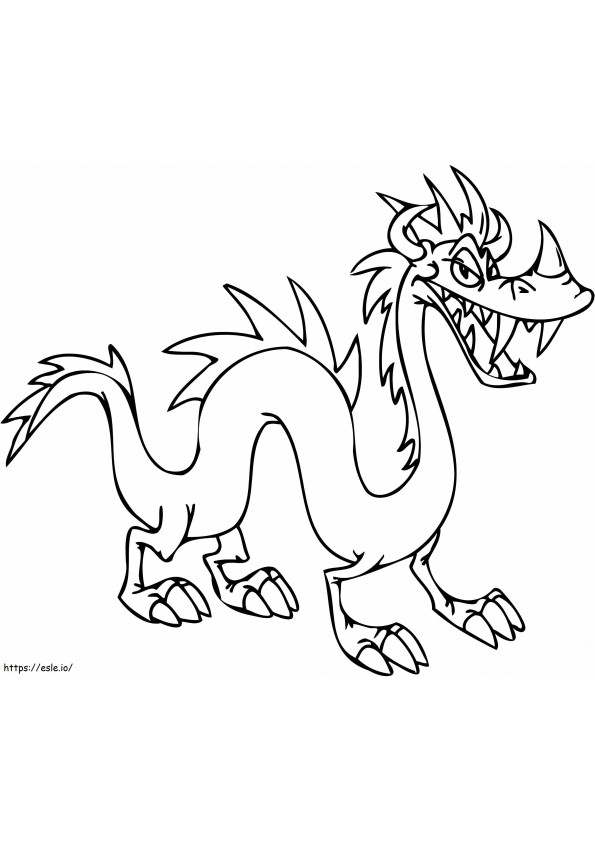 Tricky Dragon coloring page
