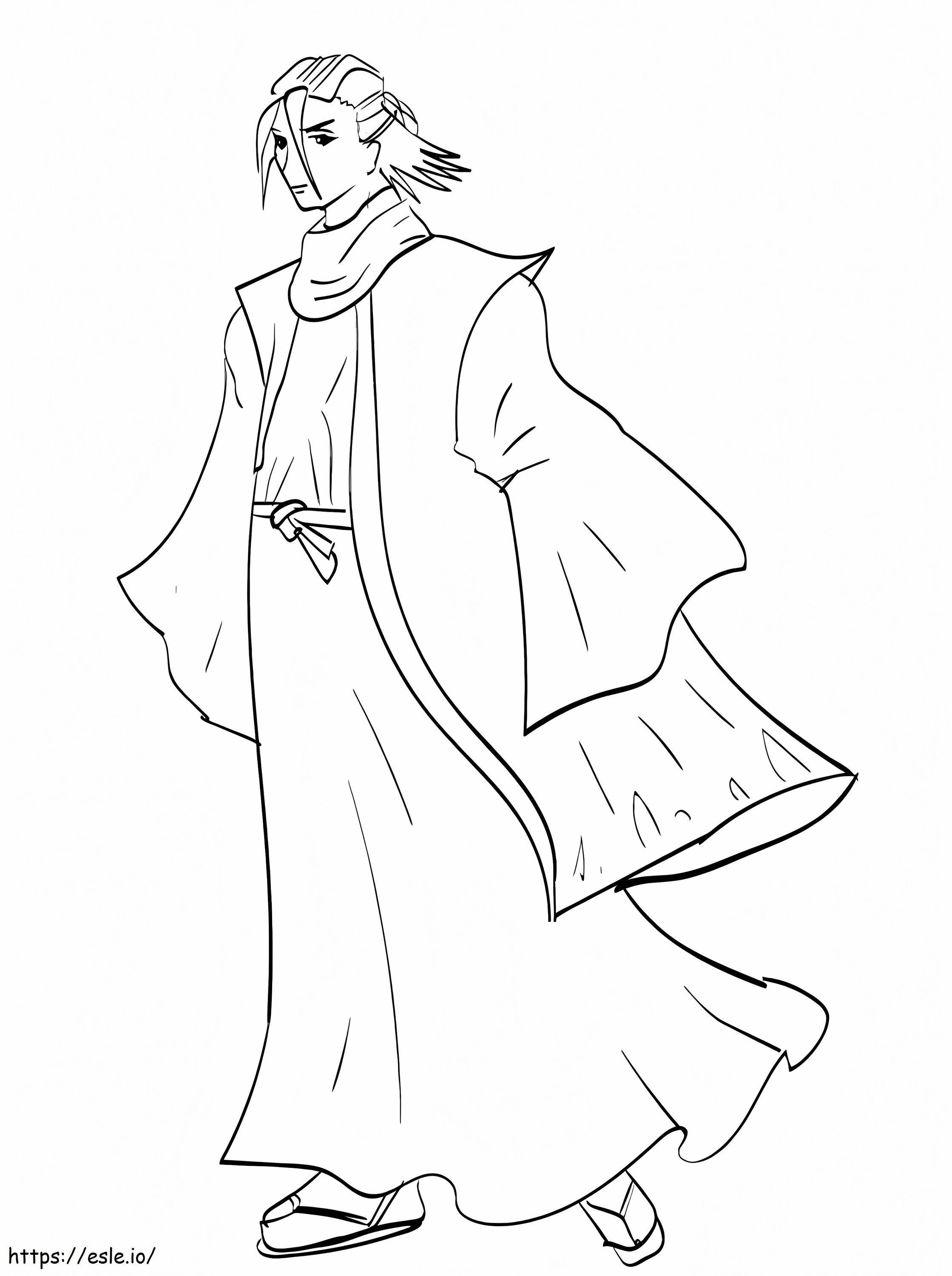 Printable Byakuya Kuchiki coloring page