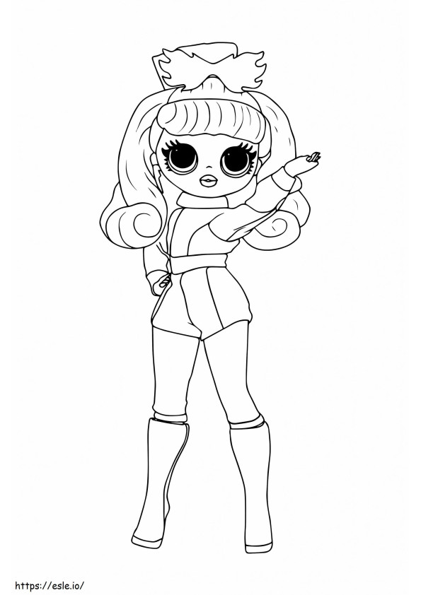 Lol Omg Big Sister Racer 683X1024 coloring page