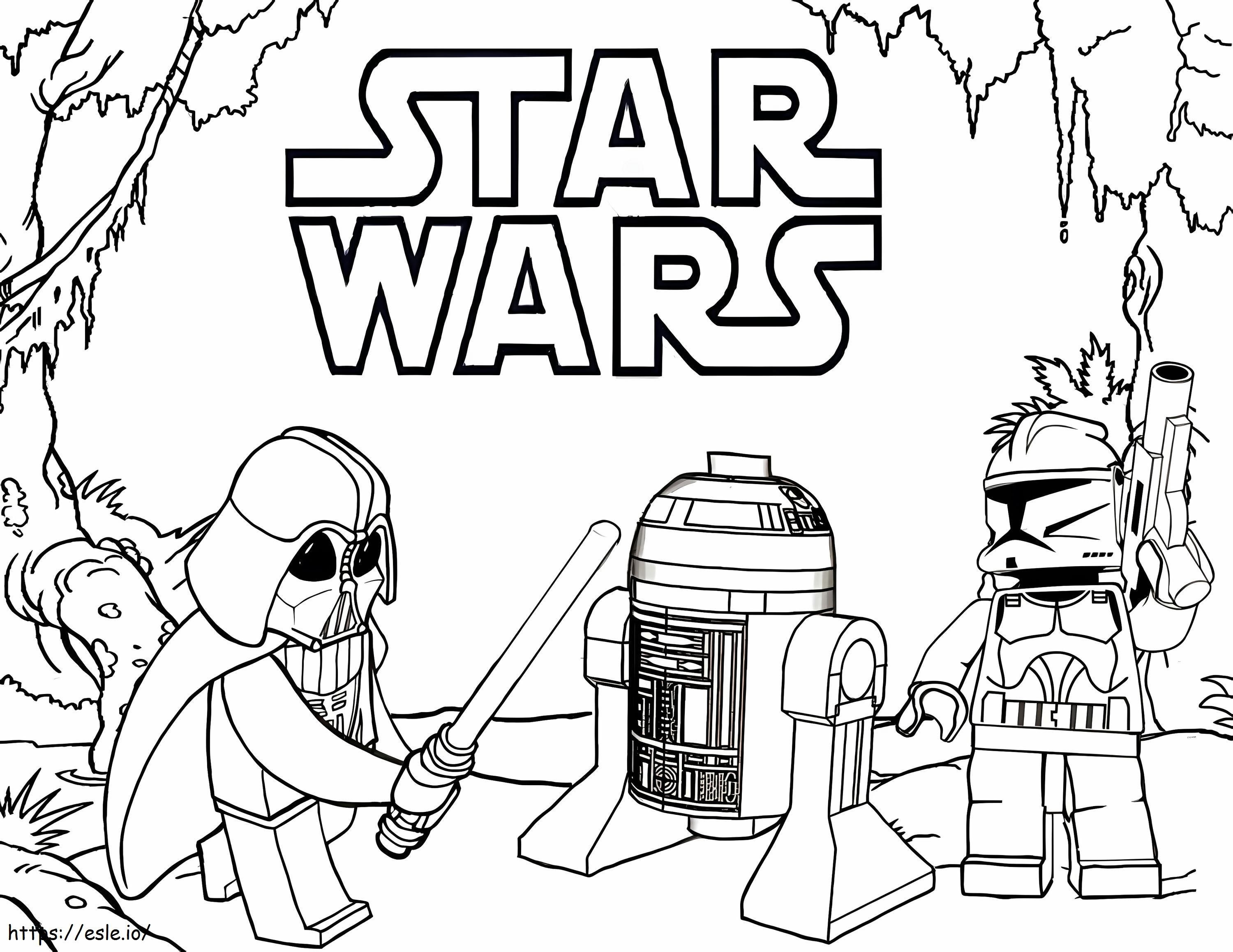 Coloriage LEGO Star Wars 3 à imprimer dessin