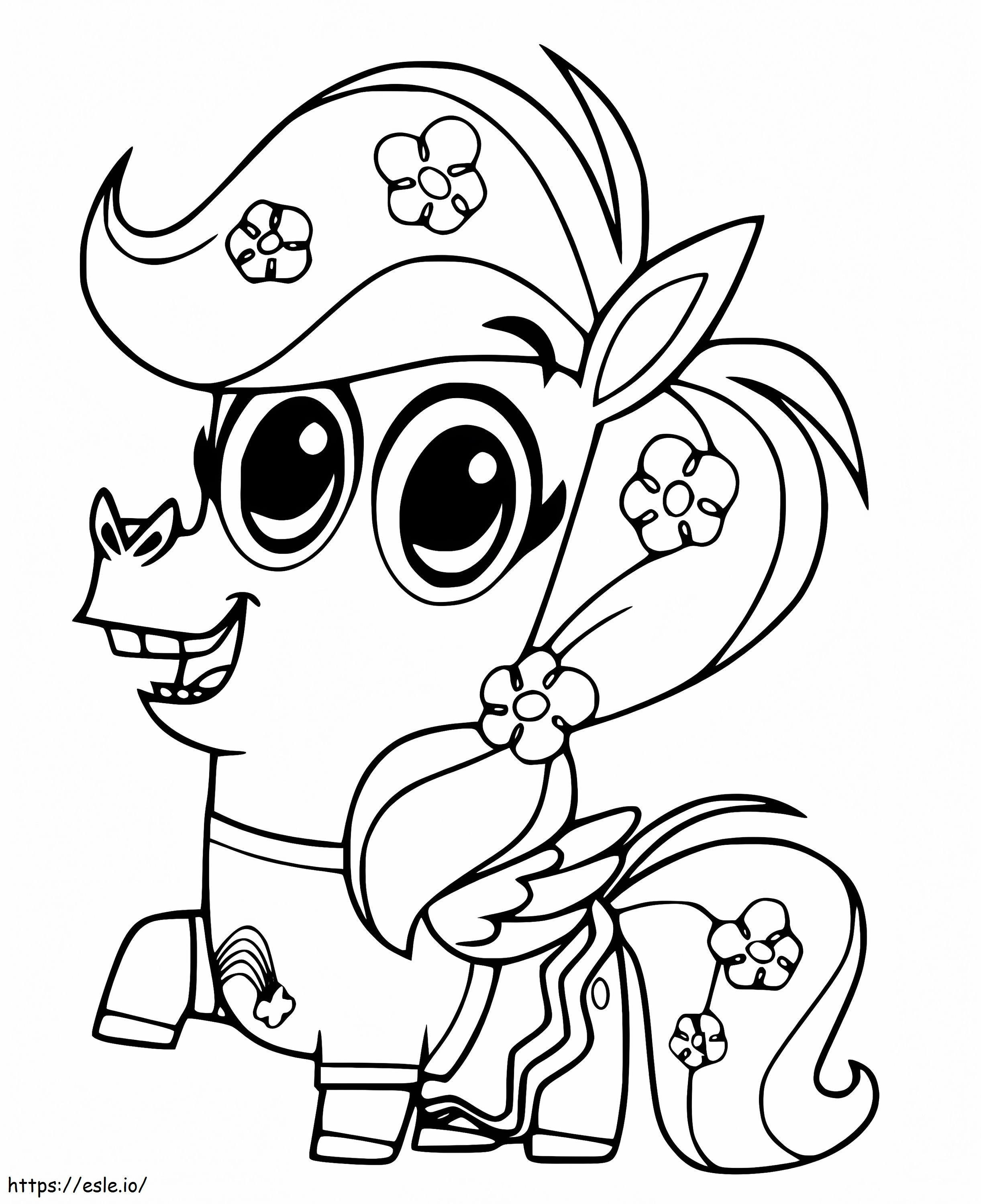 Cute Peg From Corn And Peg coloring page