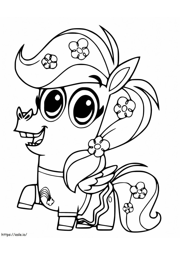 Cute Peg From Corn And Peg coloring page