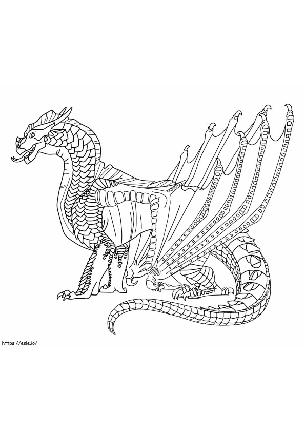 1598659964 239 2392010 Fire Line Art Hybrid Wings Of Fire Coloring coloring page