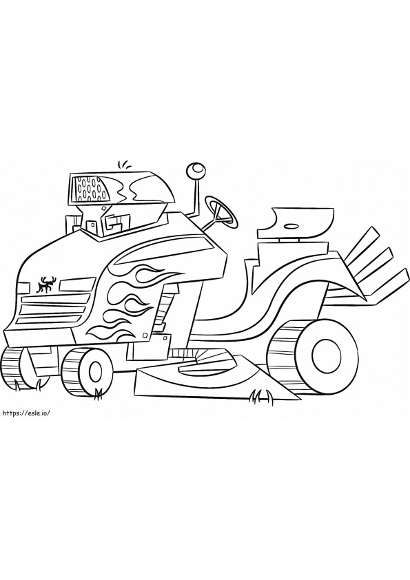 Johnny Test Vehicle coloring page
