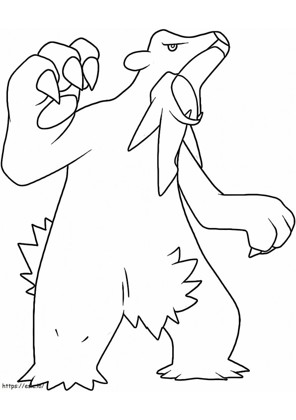 Beartic Pokemon 2 coloring page