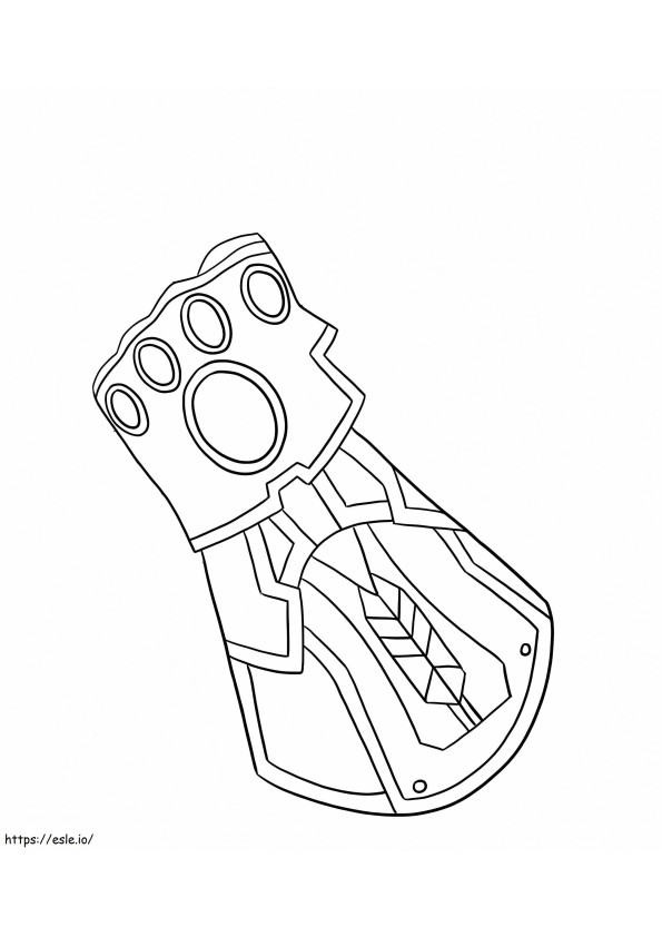 Nice Infinity Gauntlet coloring page