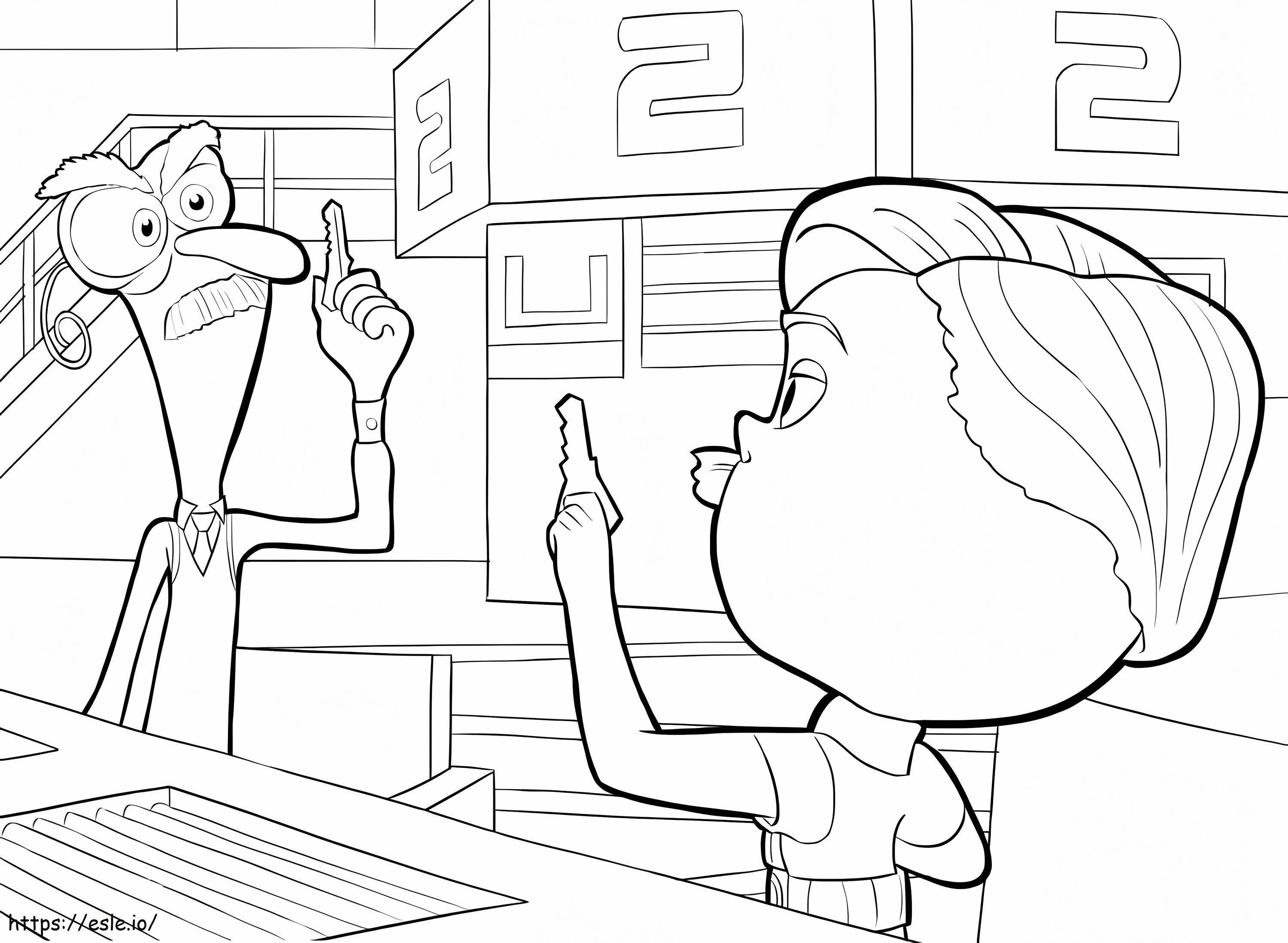 Inside Out Characters 3 coloring page