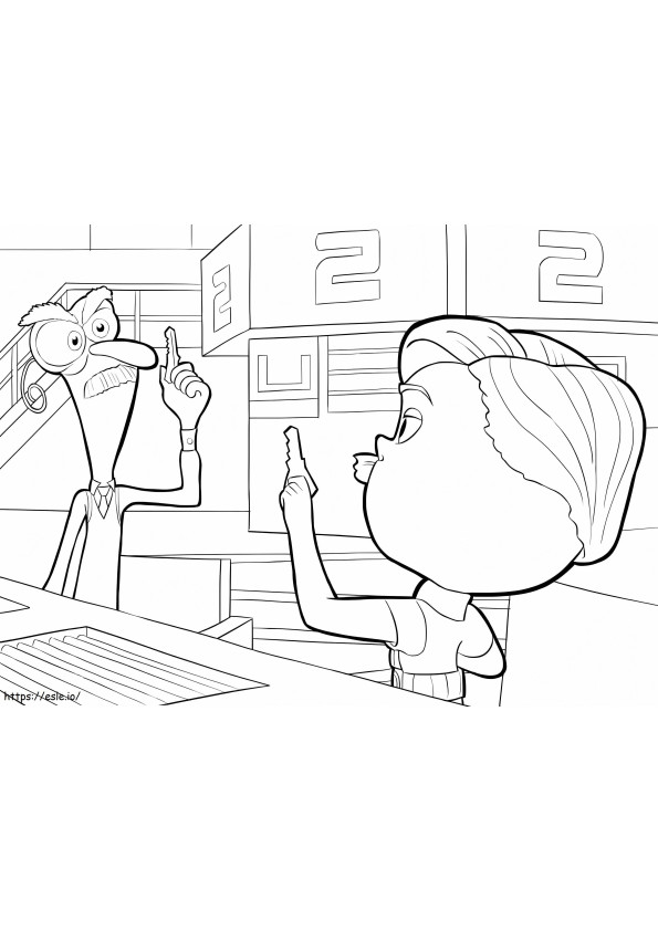 Inside Out Characters 3 coloring page