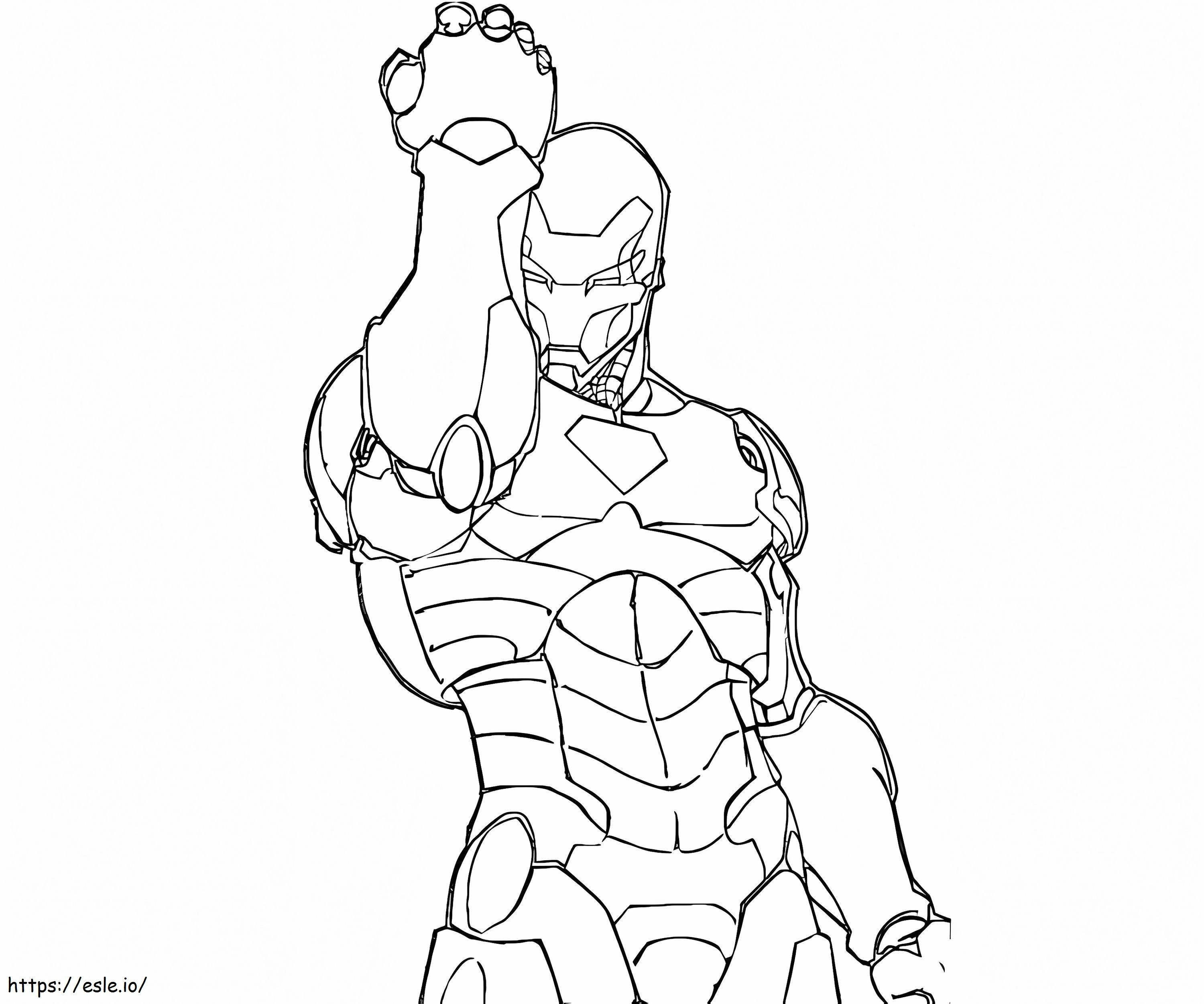Iron Man 12 coloring page
