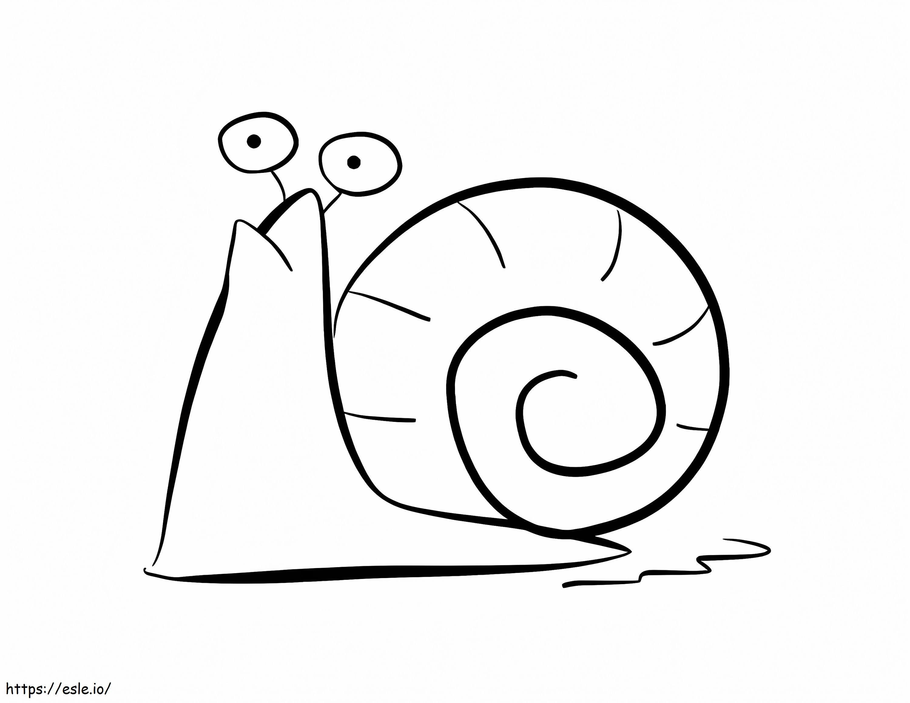 Snail 1 Coloring Page coloring page