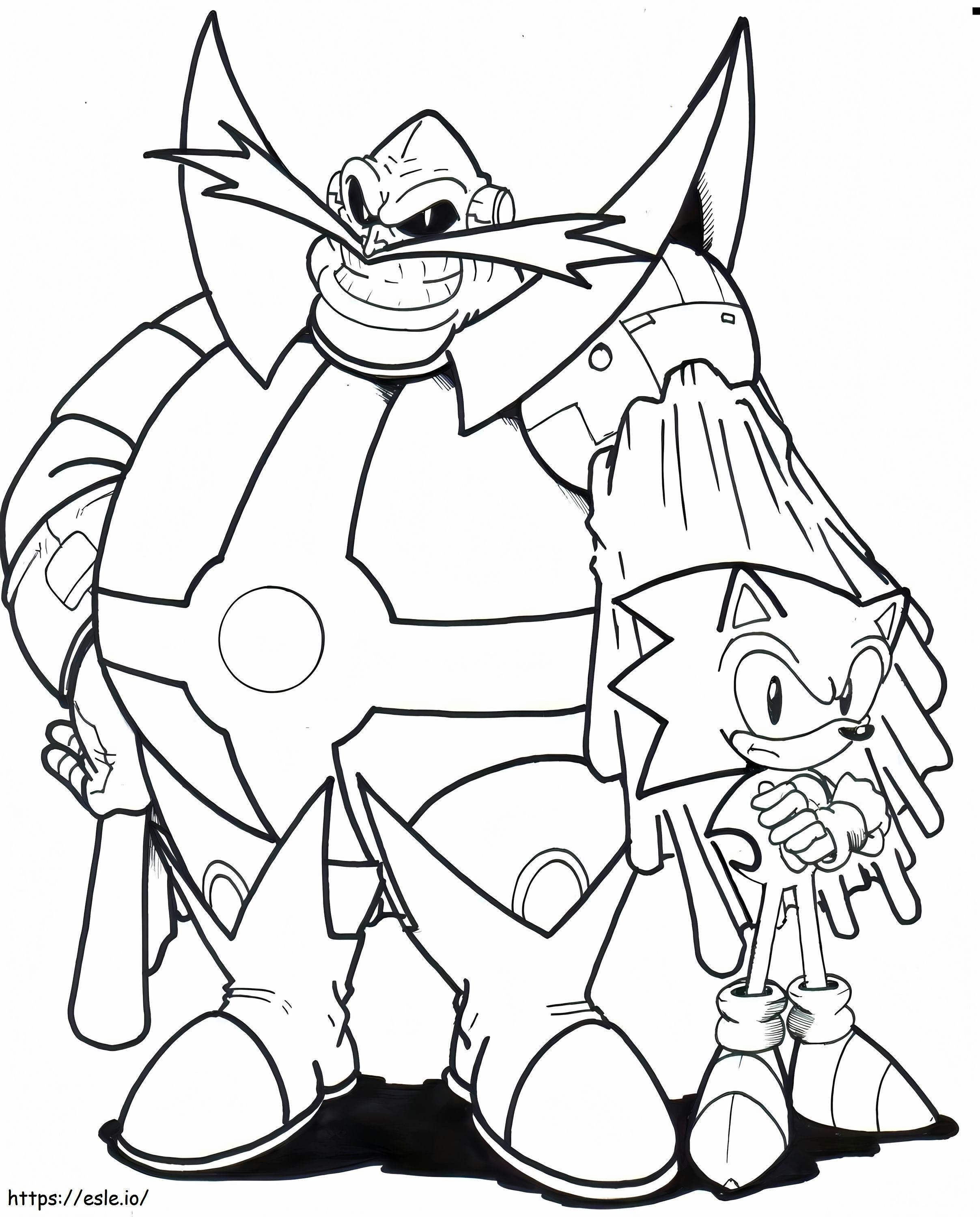 1573433515 Dr Eggman Remarkable Archie Dr Ivo Robotnik And Sonic La By Trunks24 coloring page