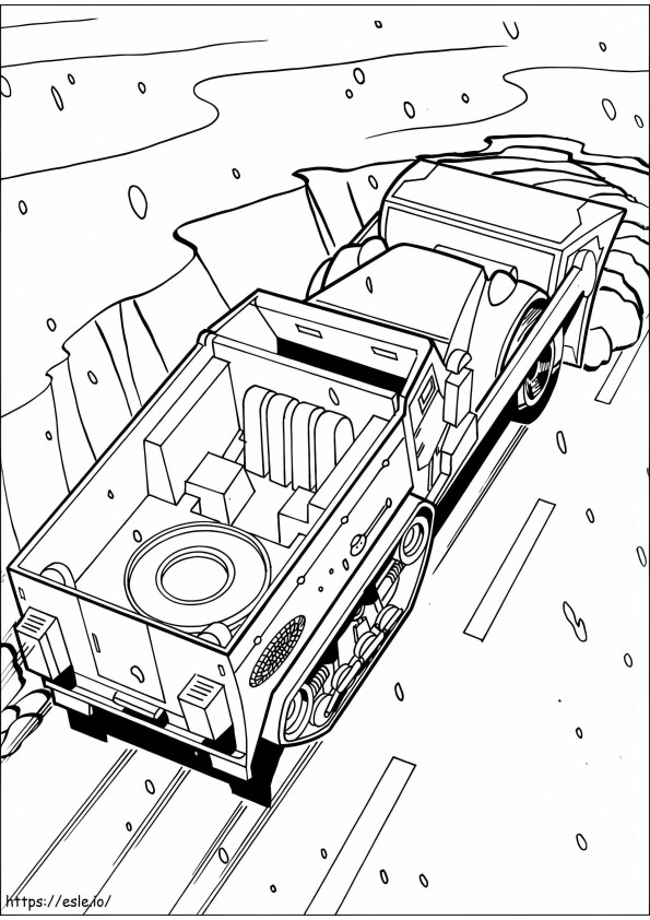 Hot Wheels 25 coloring page