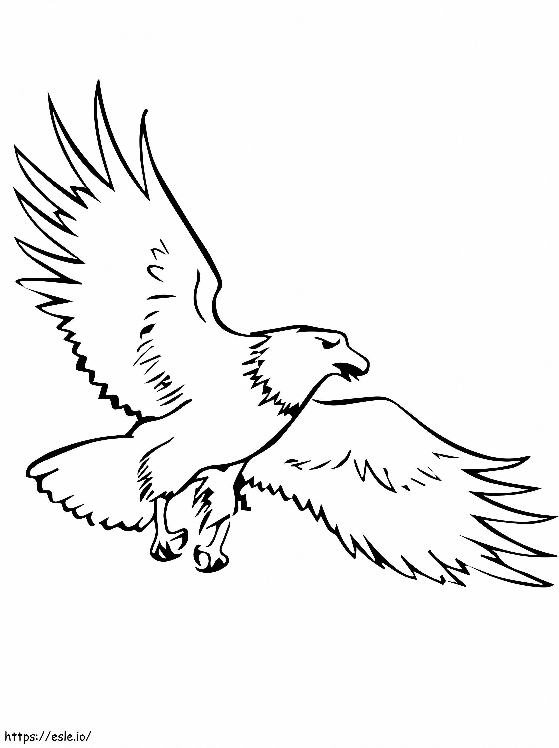 Vulturul pleșuv care se înalță de colorat