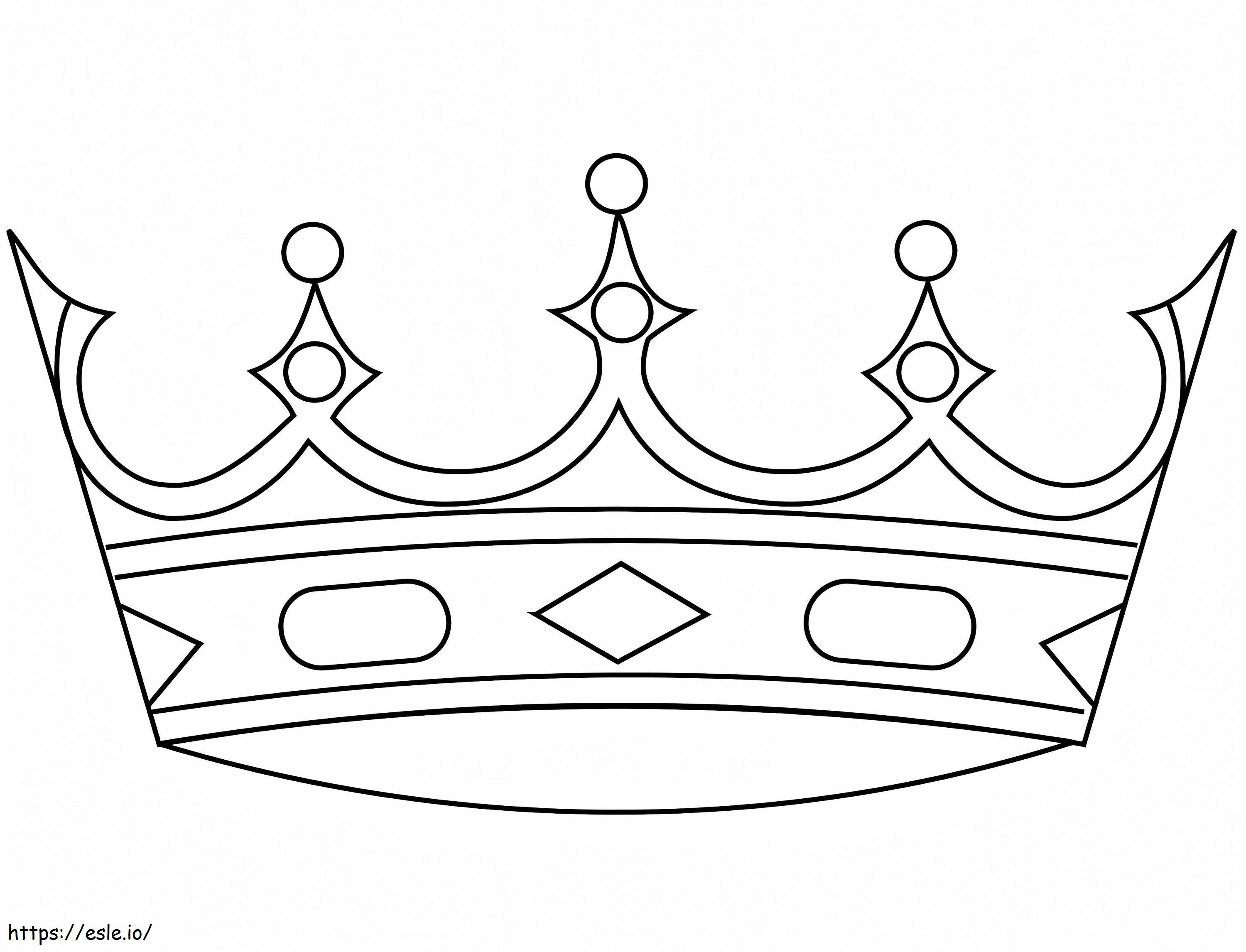 Crown coloring page