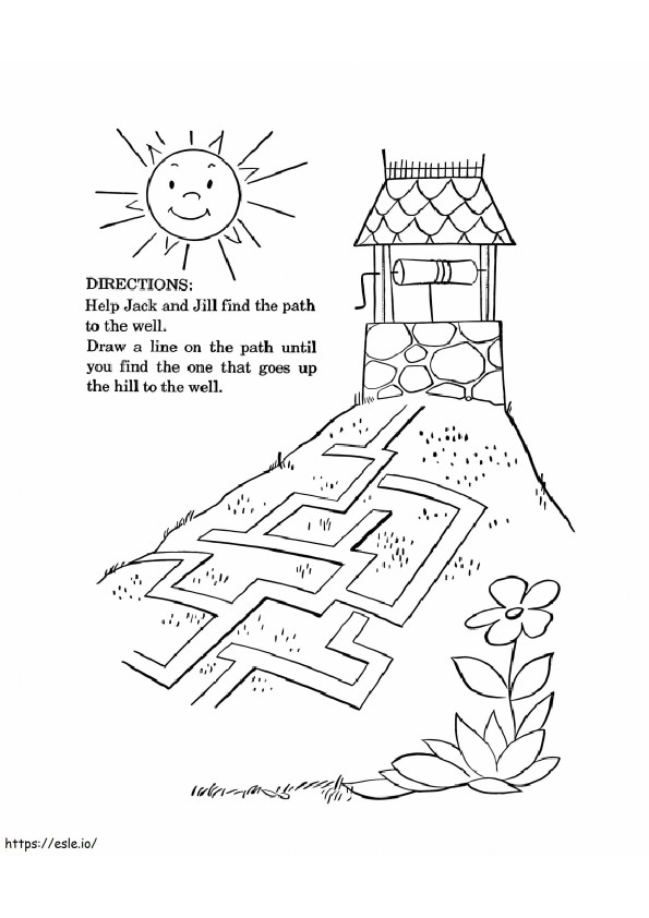 Directions Nursery Rhymes coloring page