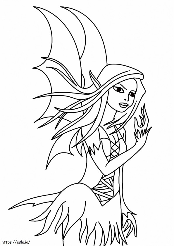 Evil Fairy coloring page