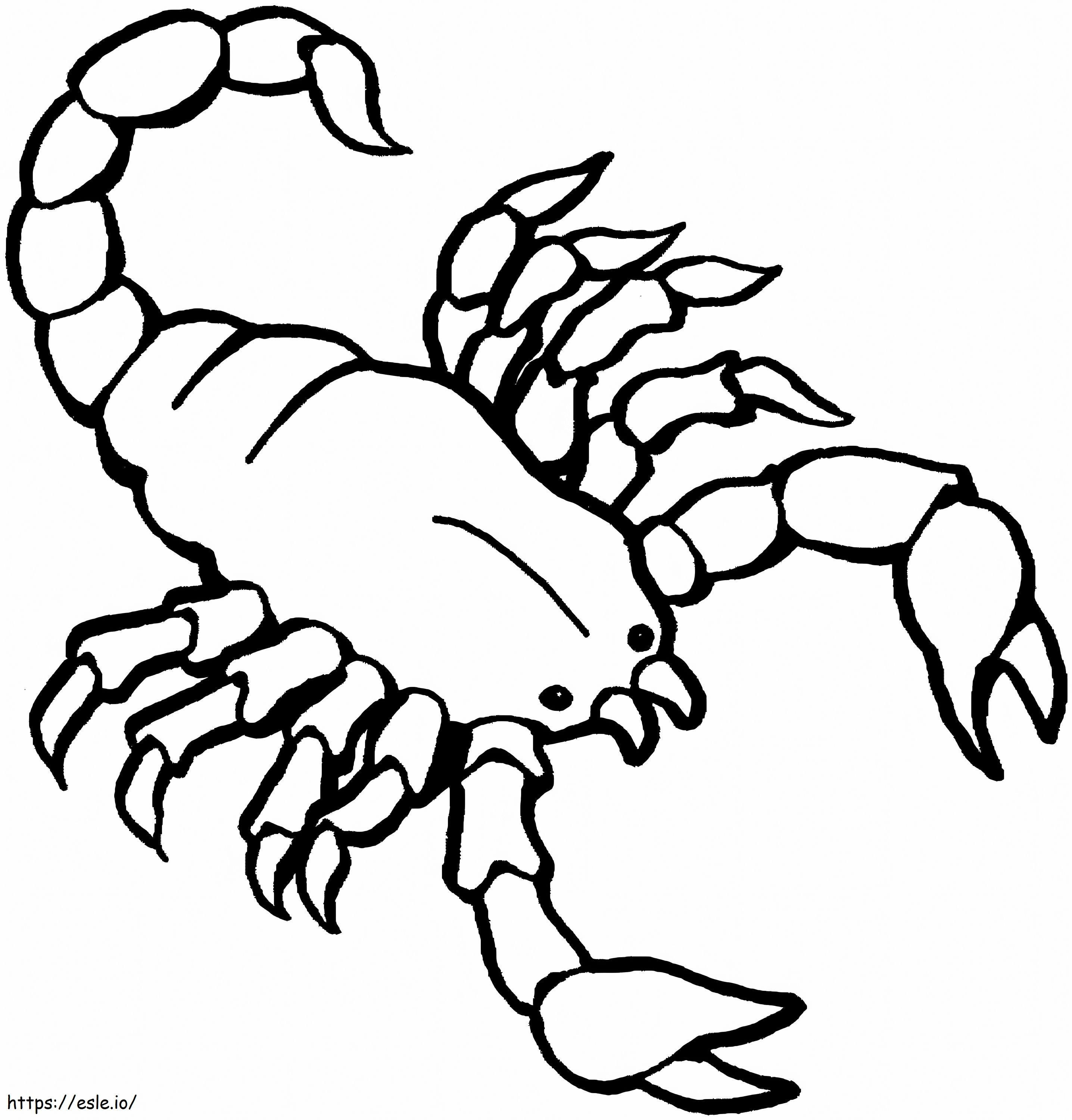 Scorpion To Color coloring page