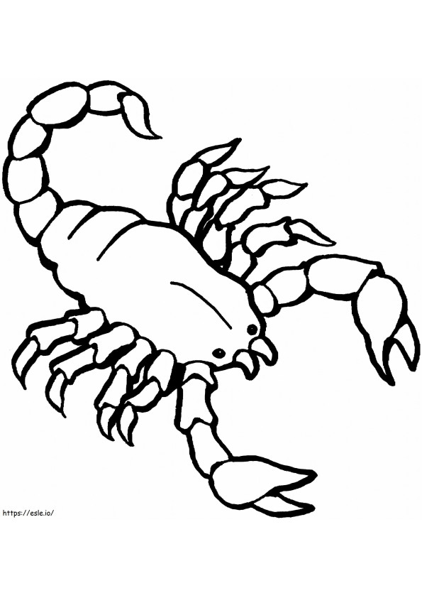 Coloriage Scorpion à colorier à imprimer dessin
