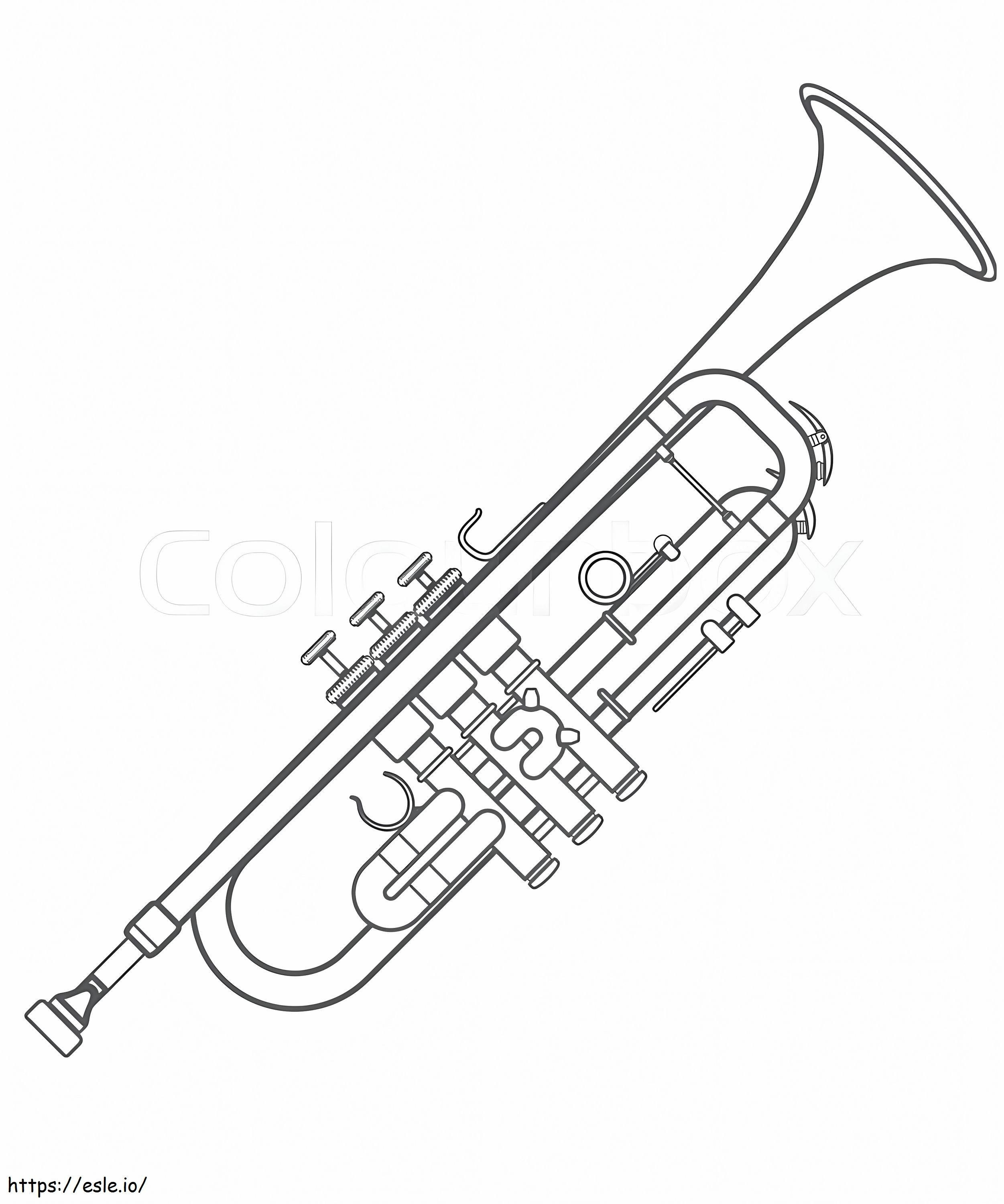 Normale Trompete 1 ausmalbilder