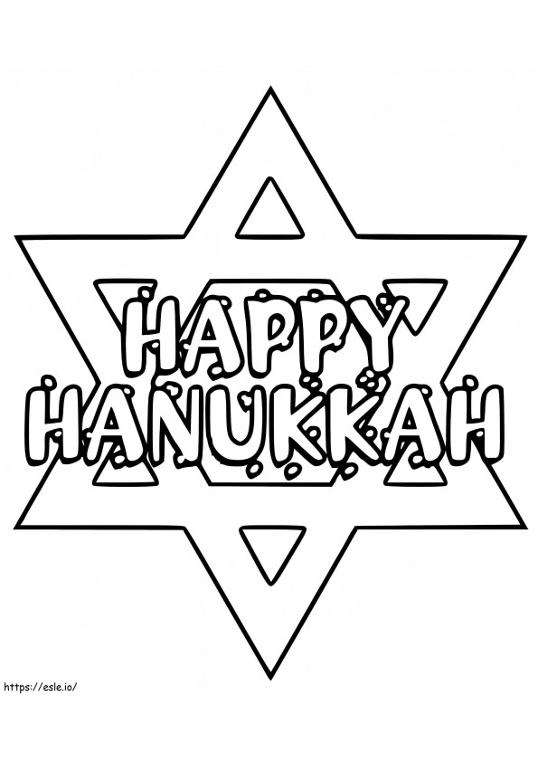 Feliz Hanukkah para imprimir gratis para colorear