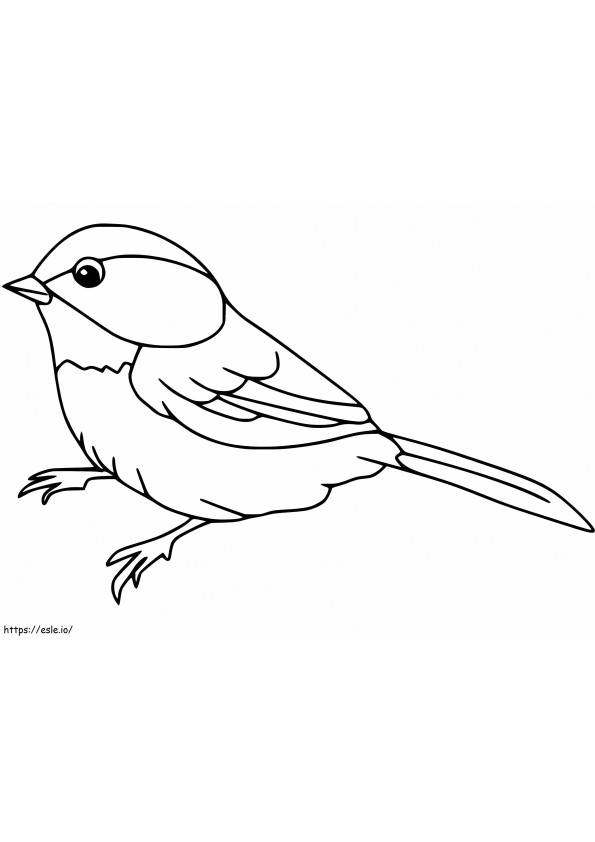 Little Sparrow Standing coloring page