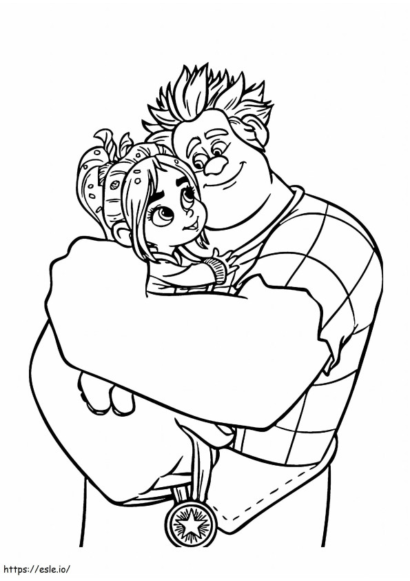 1539746114_Ralph And Vanellope For Kids Printable Free Collection Of Wreck It Ralph coloring page