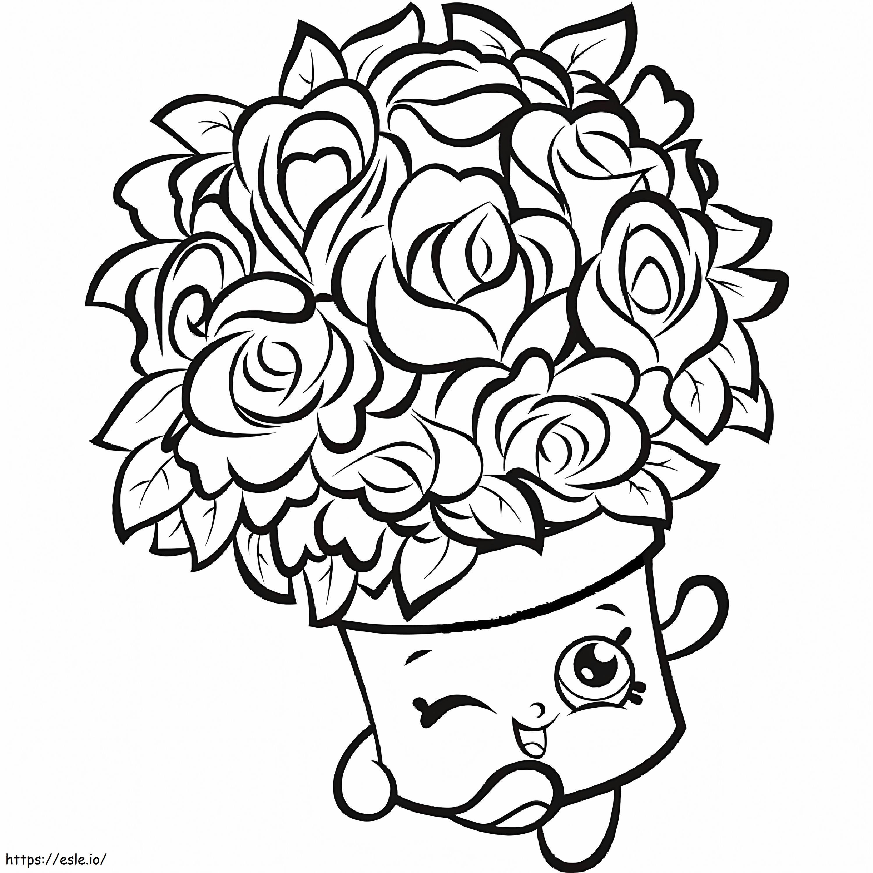 Betty Branch Shopkin Coloring Page