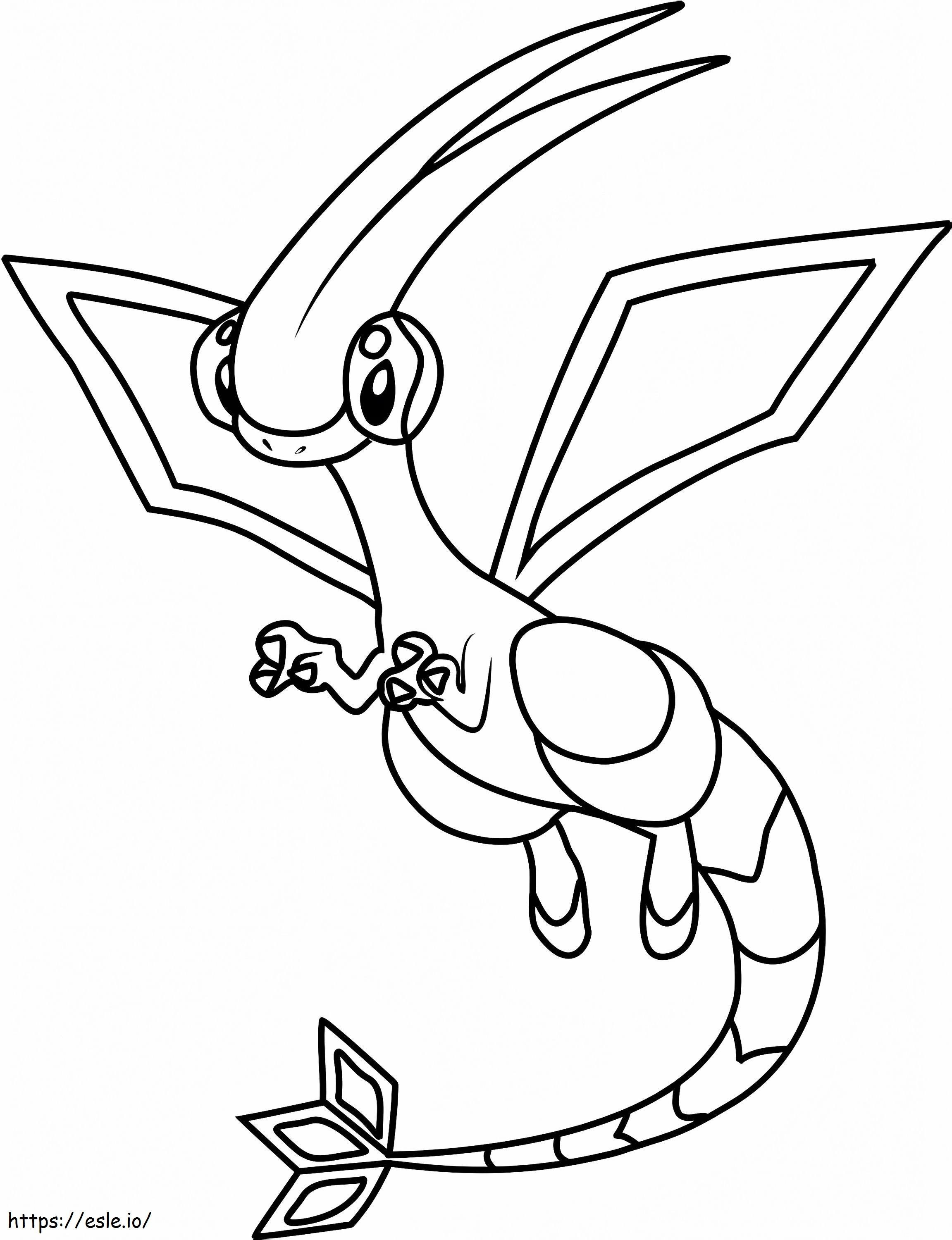 Pokémon Flygon para colorear