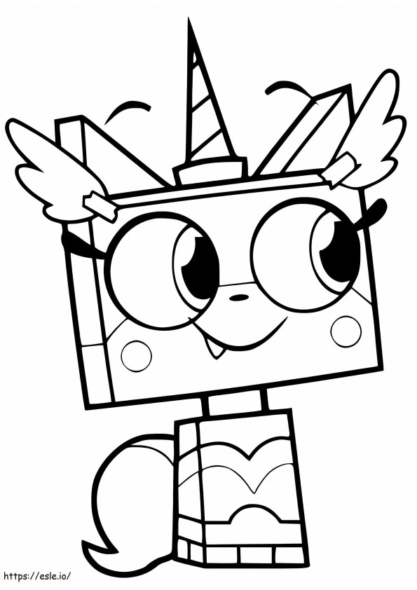 Unikitty 1 coloring page