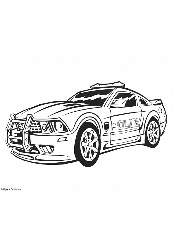 Police Car 6 coloring page