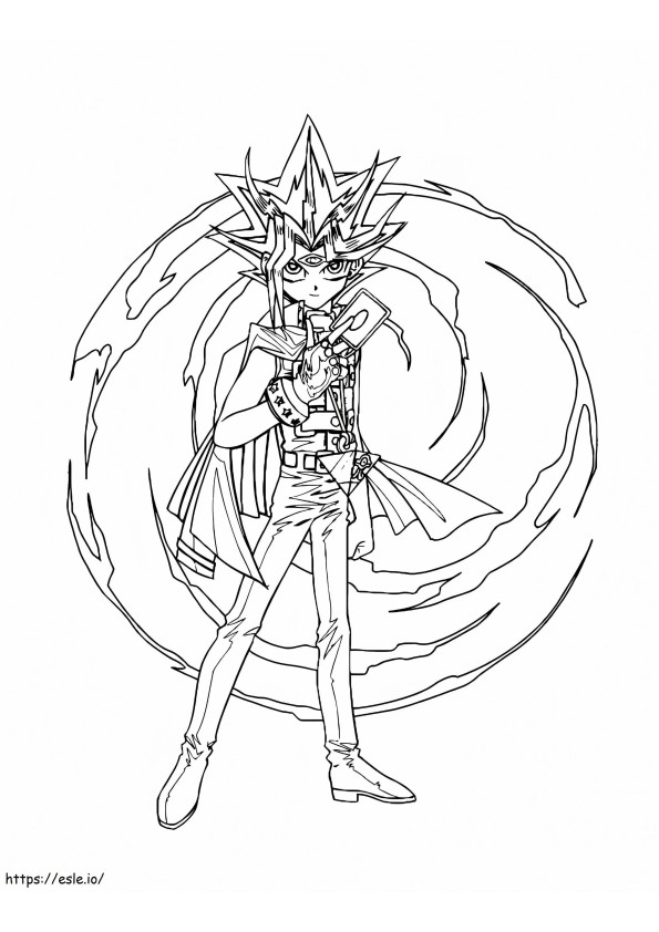 Awesome Yu Gi Oh coloring page