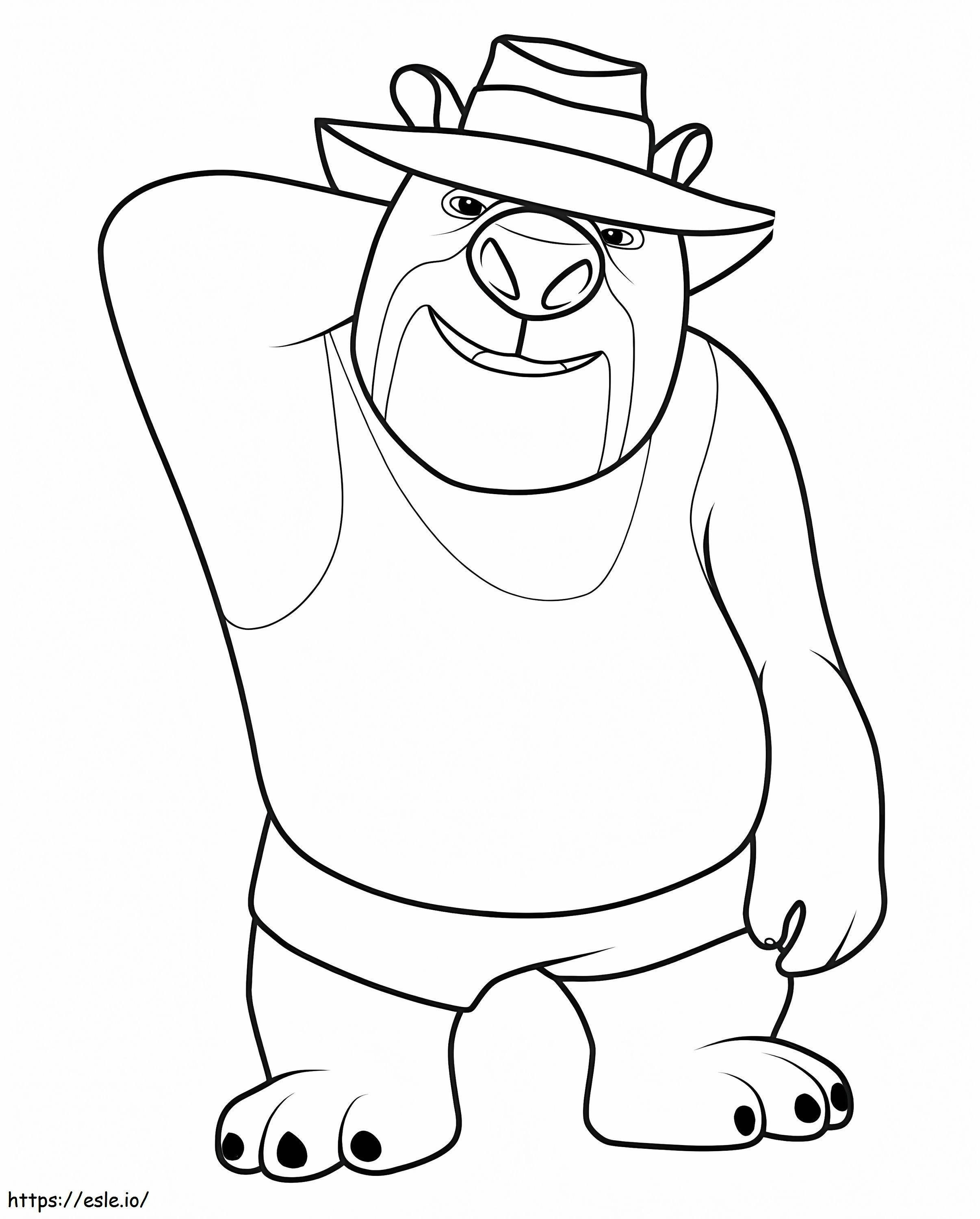 Wombo From Blinky Bill coloring page