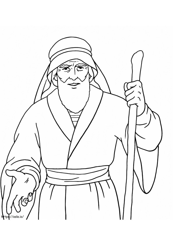 Print Moses coloring page