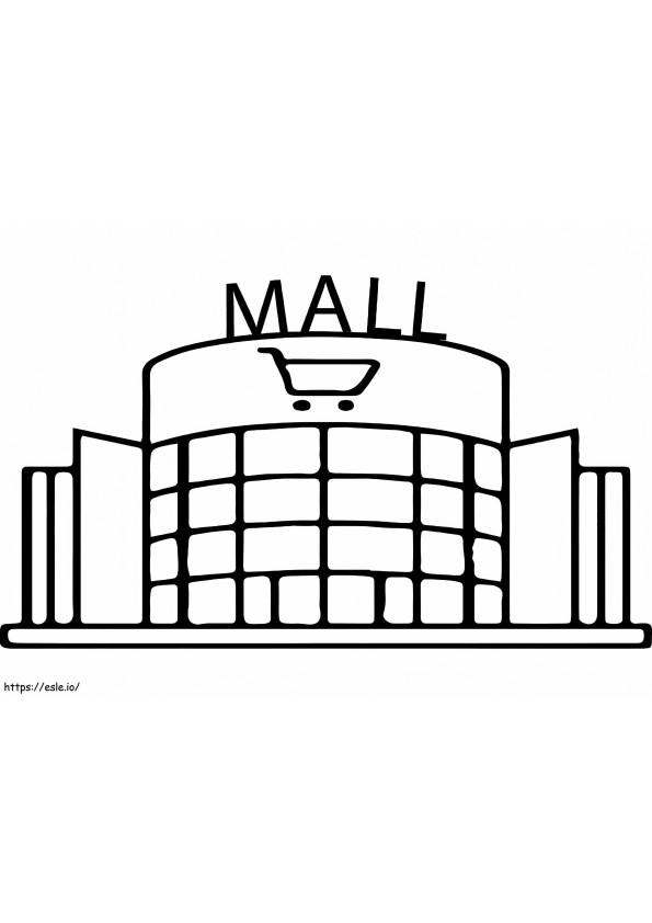 Simple Mall coloring page